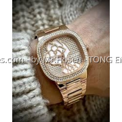GUESS Rose Bud Rose Gold Tone Square Ladies Watch 32mm GW0544l4 GUESS Rose Bud Rose Gold Tone Square Ladies Watch 32mm GW0544l4