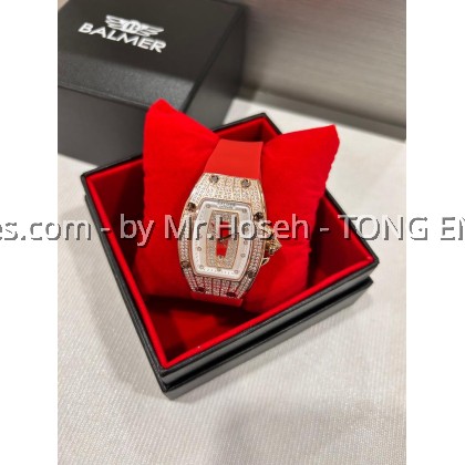 Balmer Tonneau Red Lips Crystal Ladies Quartz Watch 5135L RG-9