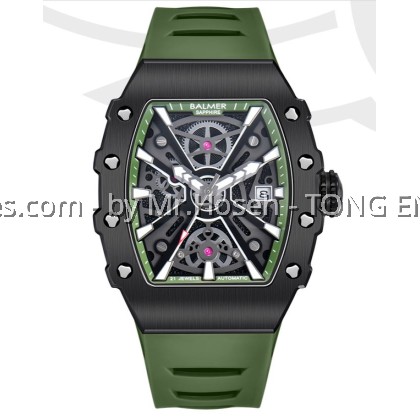 Balmer Tonneau XL Mechanical Dial Automatic Gents Watch 8836G BK-46