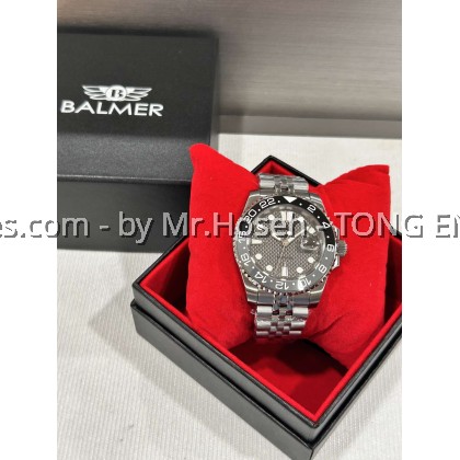Balmer Sport Diver GMT 41mm Jubilee Bracelet B8133G BK-3