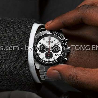 Seiko Prospex Speedtimer Solar Chronograph Silver Panda SSC911P1
