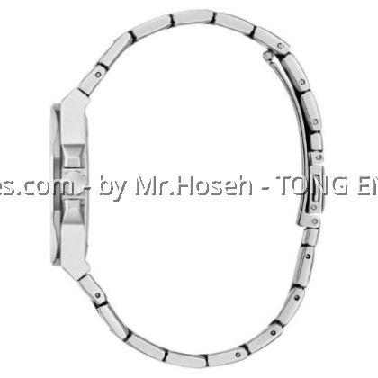 Guess Empress Silver-Tone Round Analog Watch 34mm GW0873L1