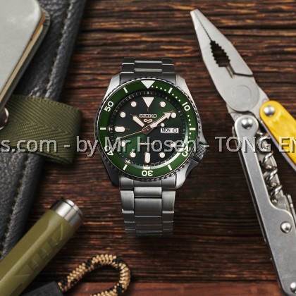 SEIKO 5 SPORT SUPERMAN 5KX JADE GREEN GOLD GILT AUTOMATIC SRPD63K1 SEIKO 5 SPORT SUPERMAN 5KX JADE GREEN GOLD GILT AUTOMATIC SRPD63K1