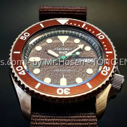 SEIKO 5 SPORT SUPERMAN 5KX BROWN WOODY AUTOMATIC SRPD85K1 SEIKO 5 SPORT SUPERMAN 5KX BROWN WOODY AUTOMATIC SRPD85K1