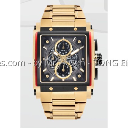 Balmer XXL Rectangular Chronograph 8107G GP-4