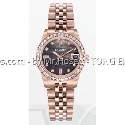 Balmer Grace Crystal Bezel 32mm Lady Watch 8191L RG-4