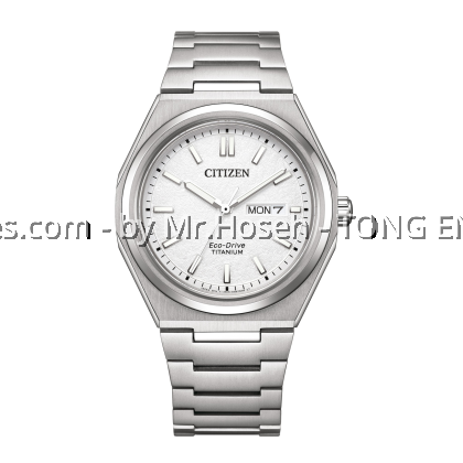 Citizen Zenshin Eco-Drive Super Titanium Day-Date Watch AW0130-85A