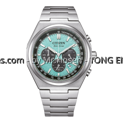 Citizen Zenshin Eco-Drive Super Titanium Panda Chronograph Watch CA4610-85M