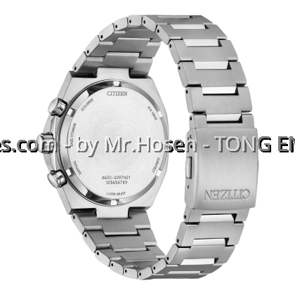 Citizen Zenshin Eco-Drive Super Titanium Panda Chronograph Watch CA4610-85M