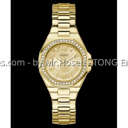 GUESS Ladies Gold Tone Analog 34mm Watch GW0877L2