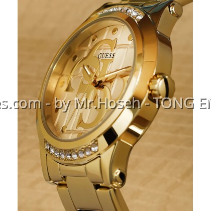 GUESS Ladies Gold Tone Analog 36mm Watch GW0861L2