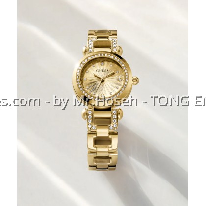 GUESS Ginger Ladies Gold Tone Analog 30mm Watch GW0869L4 GUESS Ginger Ladies Gold Tone Analog 30mm Watch GW0869L4