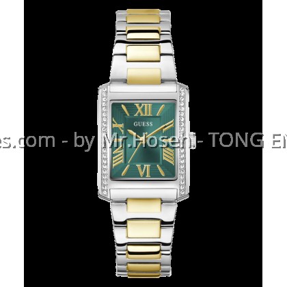 GUESS Tank Ladies 2-Tone Silver Tone Analog 27mm Watch G0874L2 GUESS Tank Ladies 2-Tone Silver Tone Analog 27mm Watch G0874L2