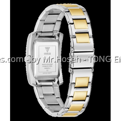 GUESS Tank Ladies 2-Tone Silver Tone Analog 27mm Watch G0874L2 GUESS Tank Ladies 2-Tone Silver Tone Analog 27mm Watch G0874L2