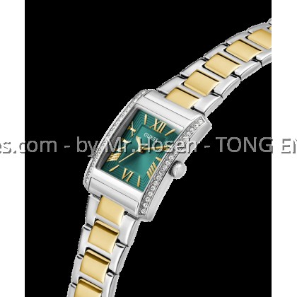 GUESS Tank Ladies 2-Tone Silver Tone Analog 27mm Watch G0874L2 GUESS Tank Ladies 2-Tone Silver Tone Analog 27mm Watch G0874L2