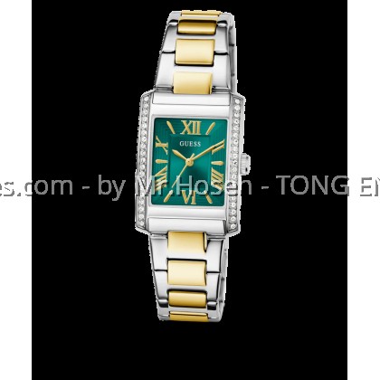 GUESS Tank Ladies 2-Tone Silver Tone Analog 27mm Watch G0874L2 GUESS Tank Ladies 2-Tone Silver Tone Analog 27mm Watch G0874L2