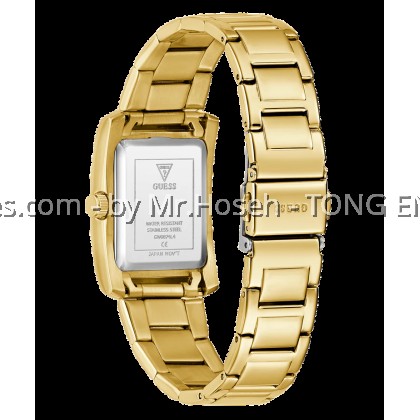 GUESS Tank Ladies Gold Tone Analog 27mm Watch GW0874L4 GUESS Tank Ladies Gold Tone Analog 27mm Watch GW0874L4