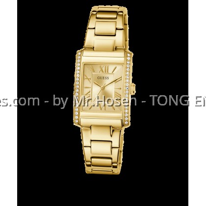GUESS Tank Ladies Gold Tone Analog 27mm Watch GW0874L4 GUESS Tank Ladies Gold Tone Analog 27mm Watch GW0874L4