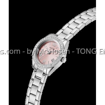GUESS Mini Luna Ladies Silver Tone Analog 30mm Watch GW0841L4 GUESS Mini Luna Ladies Silver Tone Analog 30mm Watch GW0841L4