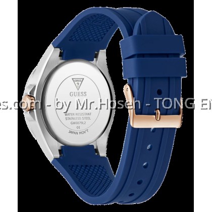 GUESS Ladies Blue 2-Tone Multi-function 39mm Watch GW879L2