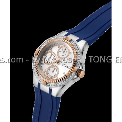 GUESS Ladies Blue 2-Tone Multi-function 39mm Watch GW879L2