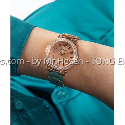 GUESS Ladies Rose Gold Tone Analog 32mm Watch GW0686L3 GUESS Ladies Rose Gold Tone Analog 32mm Watch GW0686L3