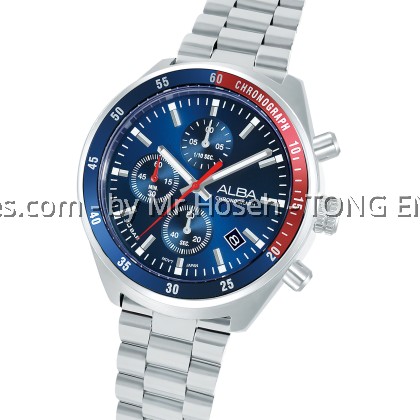 Alba Active Sport Pepsi Chronograph Men Quartz Watch AM3A37X1