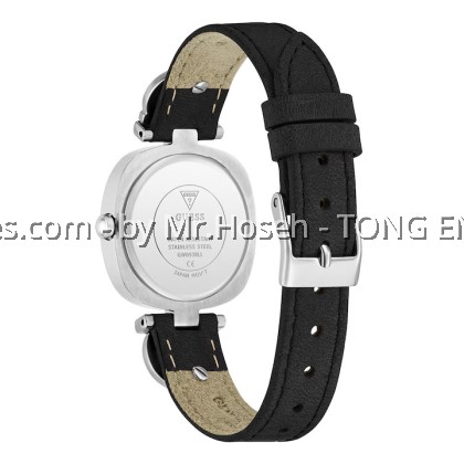 GUESS Ladies Black Silver Tone Analog 28mm Watch GW0938L1 GUESS Ladies Black Silver Tone Analog 28mm Watch GW0938L1