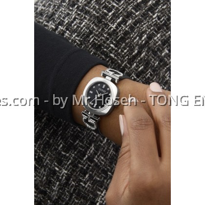 GUESS Ladies Black Silver Tone Analog 28mm Watch GW0938L1 GUESS Ladies Black Silver Tone Analog 28mm Watch GW0938L1