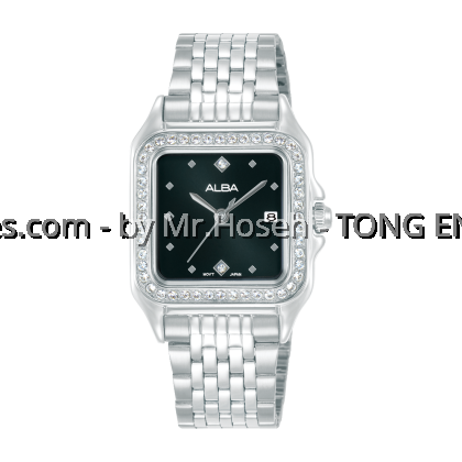 Alba Fashion Crystal Bezel Rectangle Ladies' Quartz AH7FE9X1 Alba Fashion Crystal Bezel Rectangle Ladies' Quartz AH7FE9X1