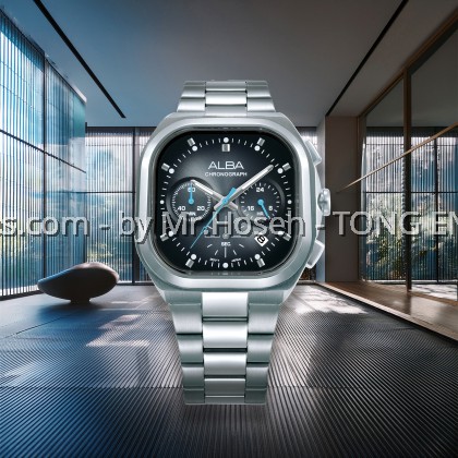 Alba Active Chronograph 39mm Square Men's Watch AT3L03X1